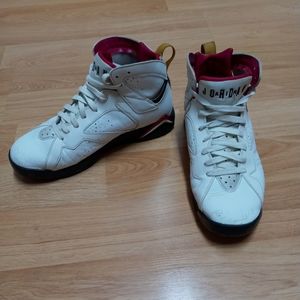 Jordan 7 Retro Cardinal 2011 Men's Size 10 White Leather Original Laces Insoles.